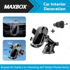2X Car Phone Holder 2in1 Suction Cup Mount Universal 360° Rotate