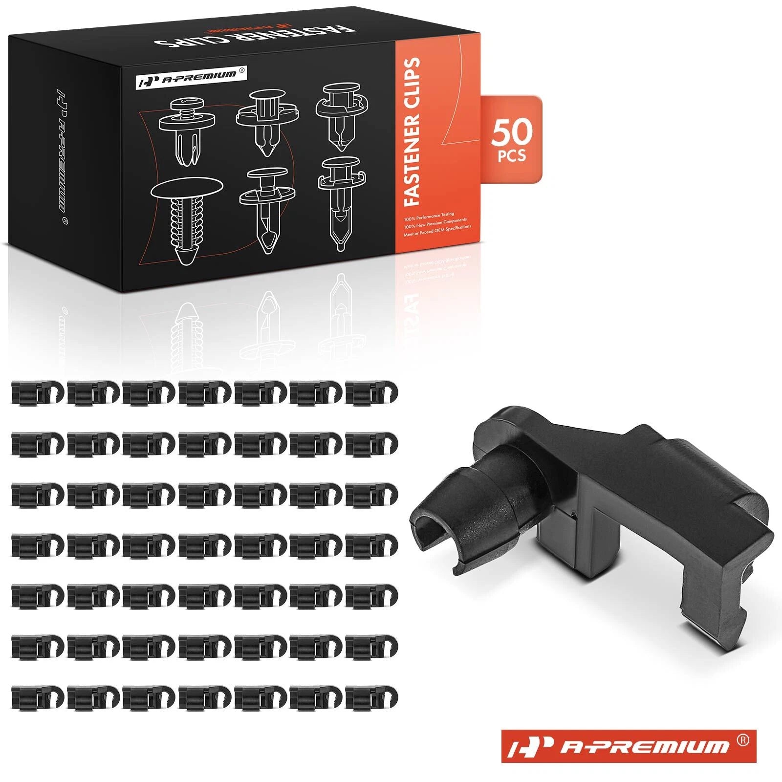 50Pcs Nylon Door Lock Rod & Hood Latch Clip for Ford GM 