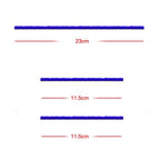 Set of 4 Vacuum Cleaner Attachments Blue Plush Strips Hose Kit