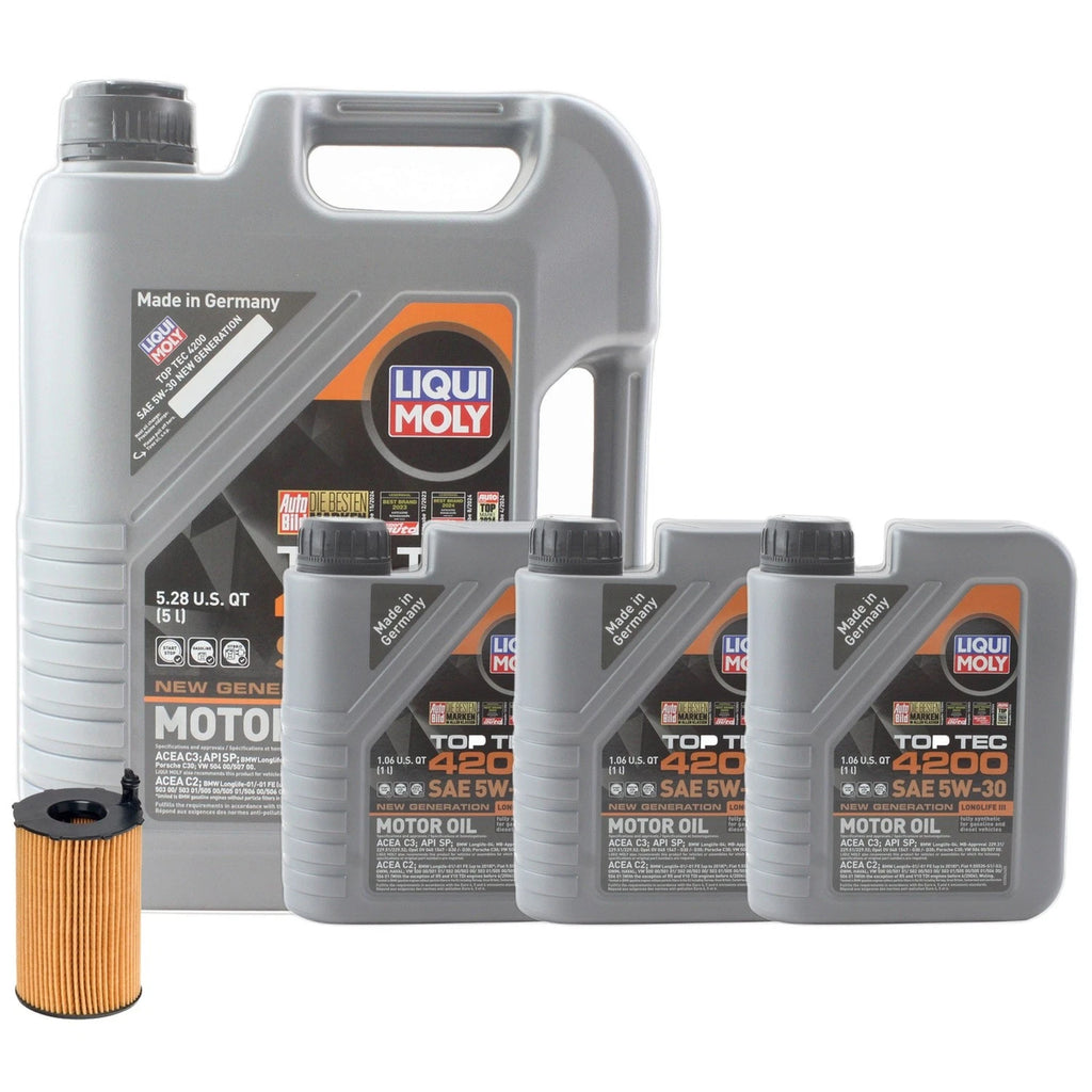 Liqui Moly Top Tec 4200 5W30 Engine Oil Change Kit for Q7 Touareg (2007–2015)
