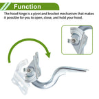 Hood Hinges for Toyota Corolla (2014–2017) No. 5342002250, 1 Pair