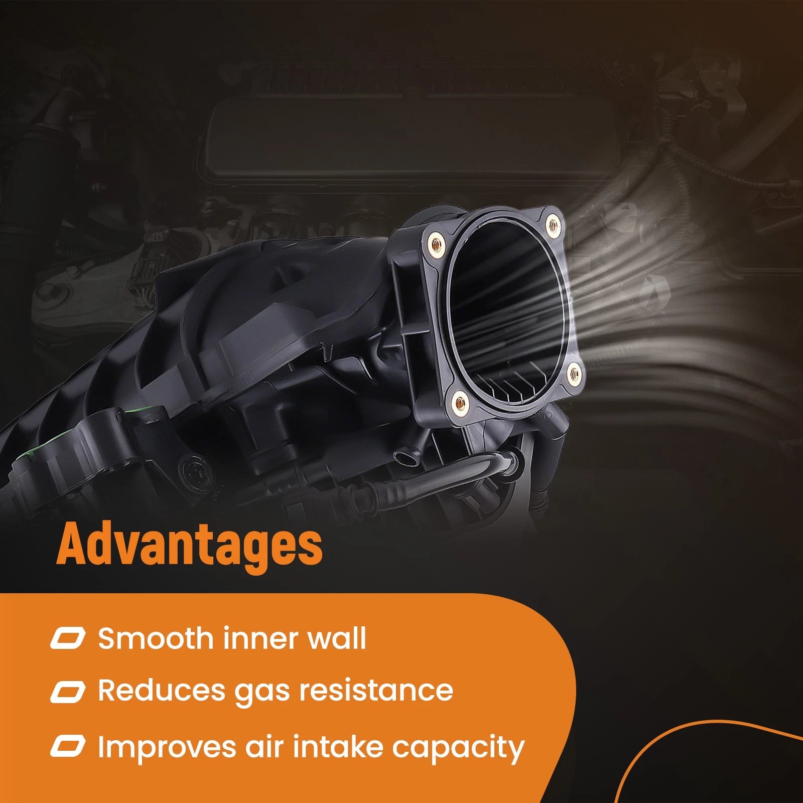 Intake Inlet Manifold for Ford Mustang GT 5.0L (2015–2017) JR3E9S455DA