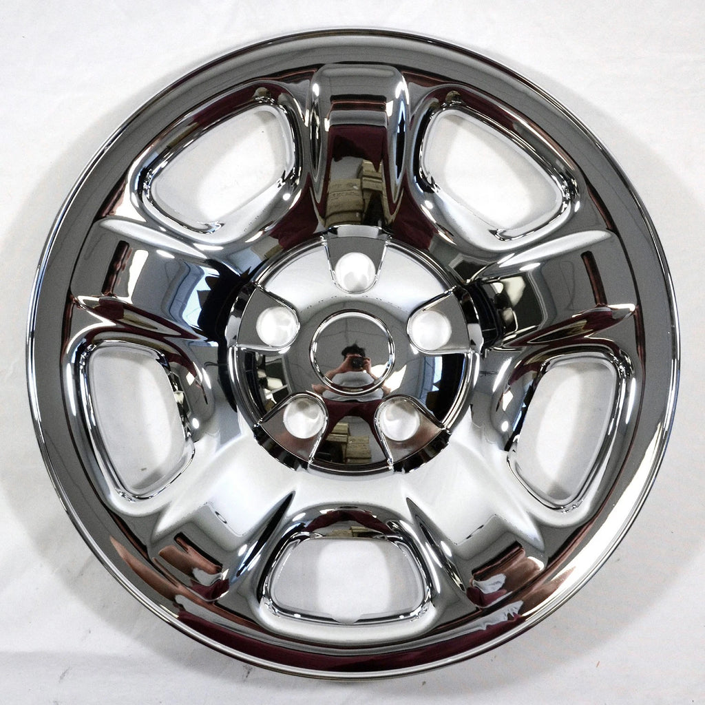 Wheel Skins Hub Caps Chrome 16 Inch for 2002–2007 Jeep Liberty