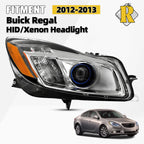 HID/Xenon Headlight for Buick Regal (2012–2013) Right Side w/Blue Ring