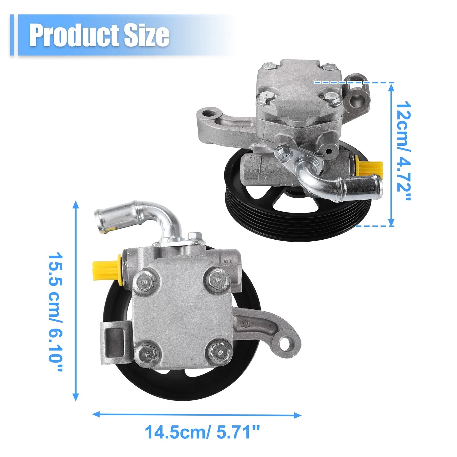 Power Steering Pump with Pulley 20954812 for Chevy Traverse (2009–2017)