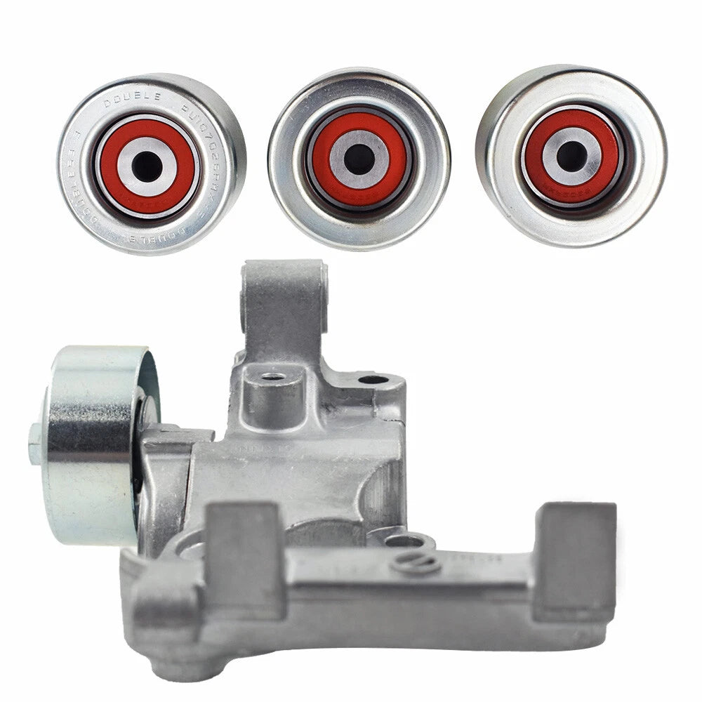 Drive Belt Tensioner & 3 Pulley for Toyota Tacoma 4Runner (2005–2015)