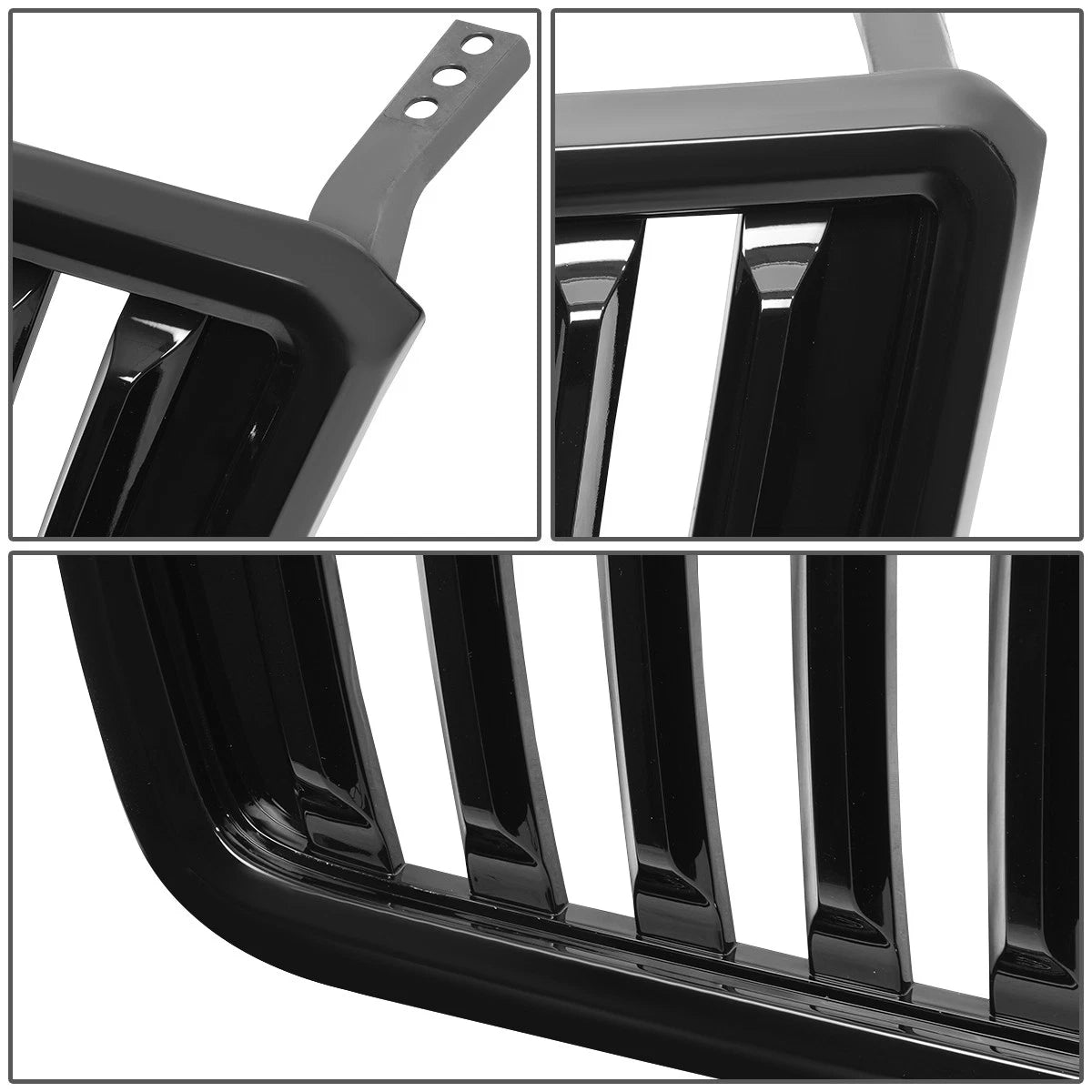 Front Bumper Upper Grille for Ford F150 (2004–2008) Badgeless Fence Style