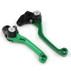 Green Pivot Brake Clutch Levers for Suzuki RM125 RM250 RM85 (2001-2008)