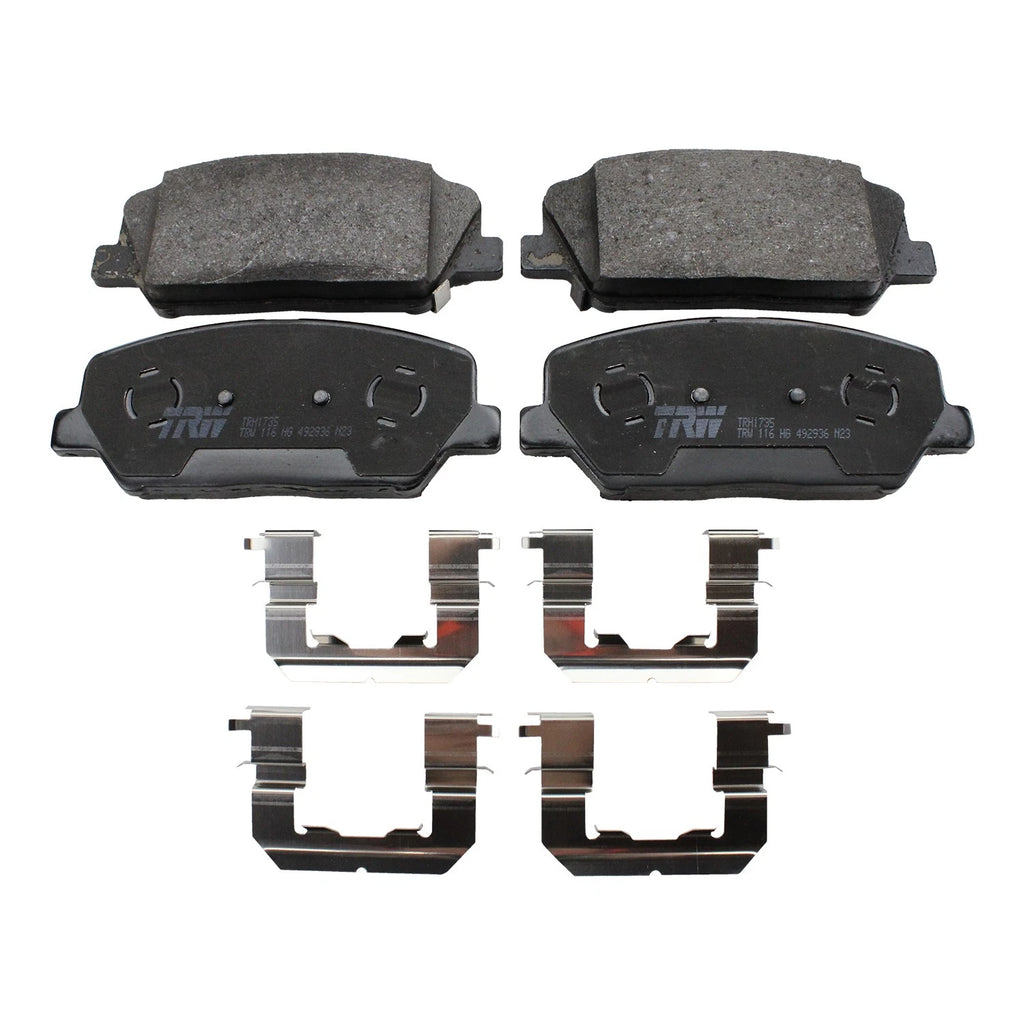 Set of 2 Front Rotors & TRW Pro Low-Met Brake Pads for Forte 1.6L Turbo (2014–2018)