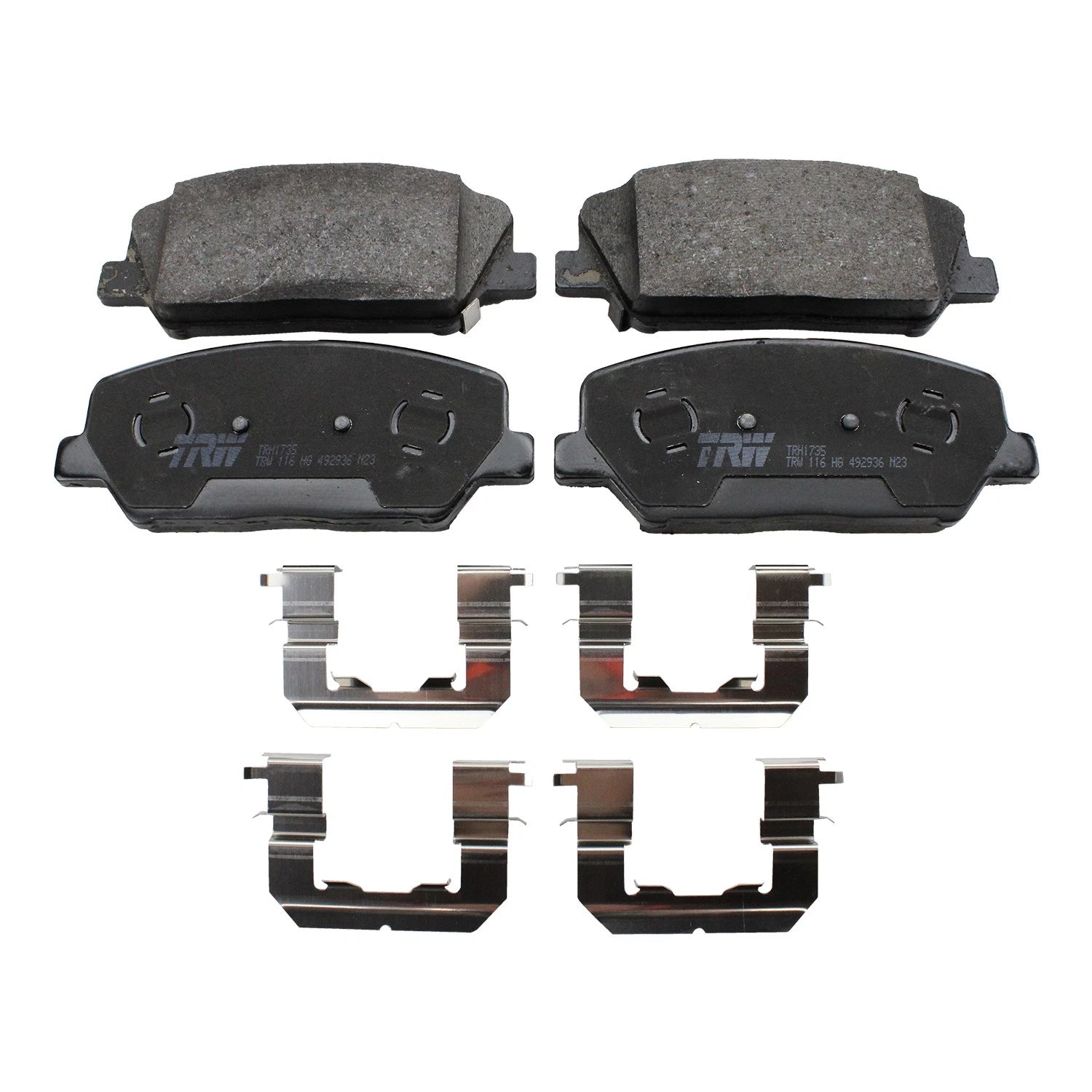 Set of 2 Front Rotors & TRW Pro Low-Met Brake Pads for Forte 1.6L Turbo (2014–2018)