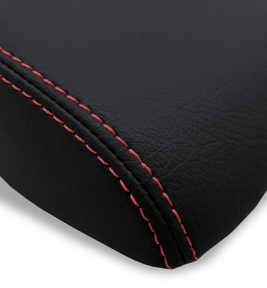 Console Lid Armrest Cover for Subaru Forester (2019–2024) Red Stitch