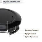 Wheel Center Caps No. 4260B60370 for Toyota Land Cruiser (2016–2021) Black Plastic