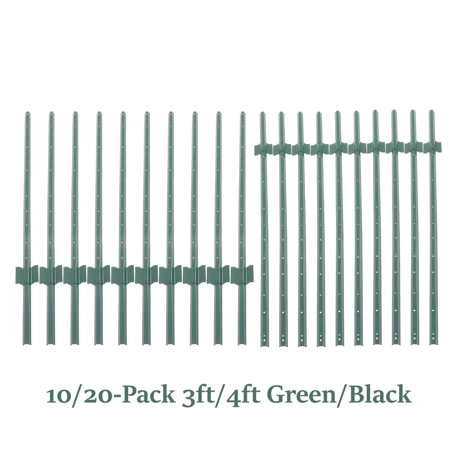 Heavy Duty Metal U-Post for Wire Fence (No Dig Garden)