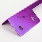 Universal Front Bumper License Plate Mount Bracket Relocator Holder - Purple