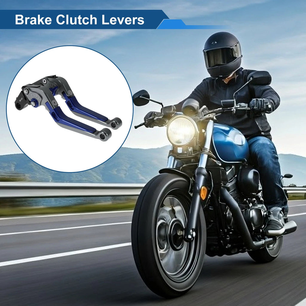 Adjustable Brake Clutch Levers for Honda X11 (1999–2002) Titanium Blue