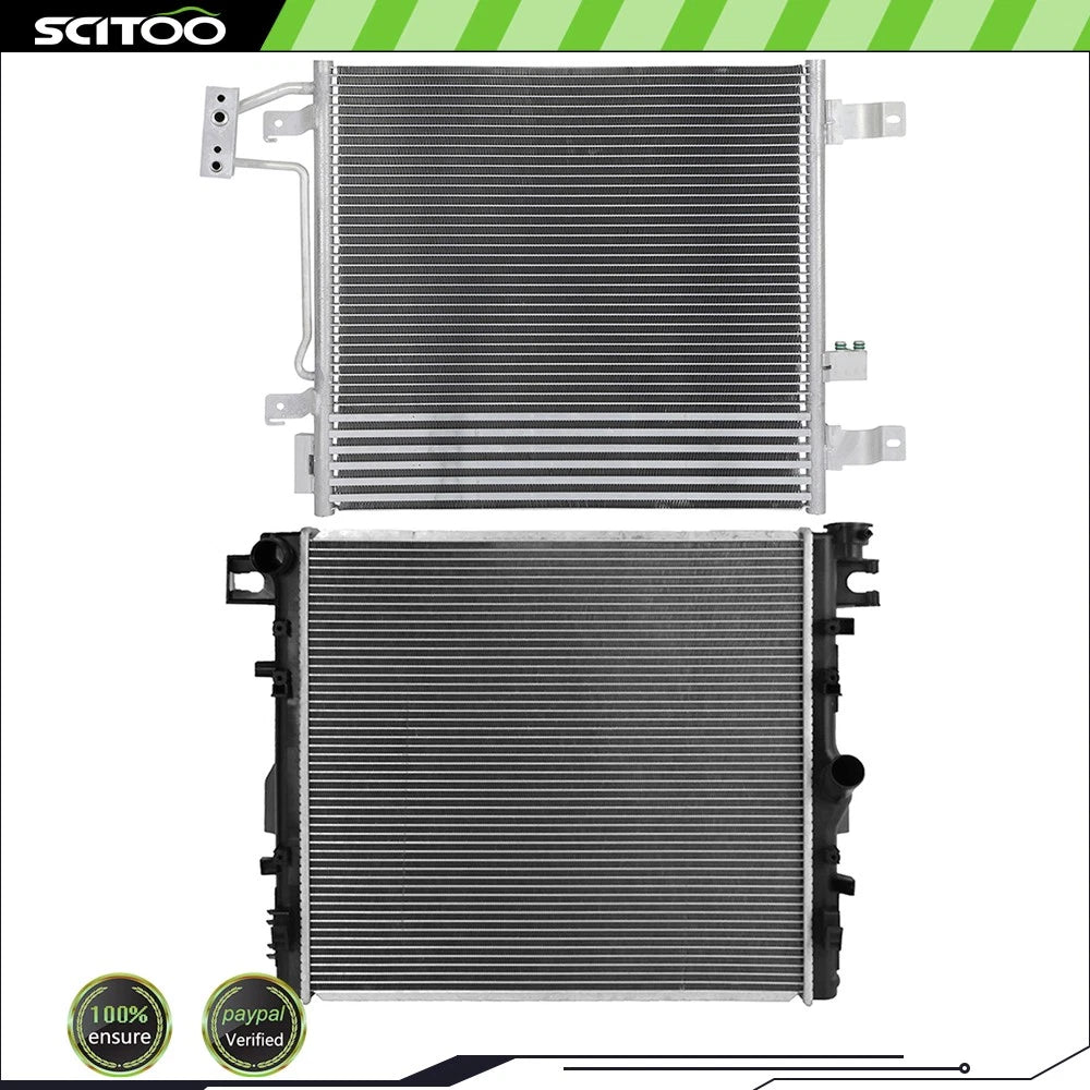 Radiator and A/C Condenser Kit for Jeep Wrangler (2007–2011)