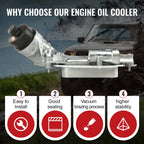 Engine Oil Cooler with Oil Filter Assembly for Chevy Cruze, Aveo, Pontiac G3