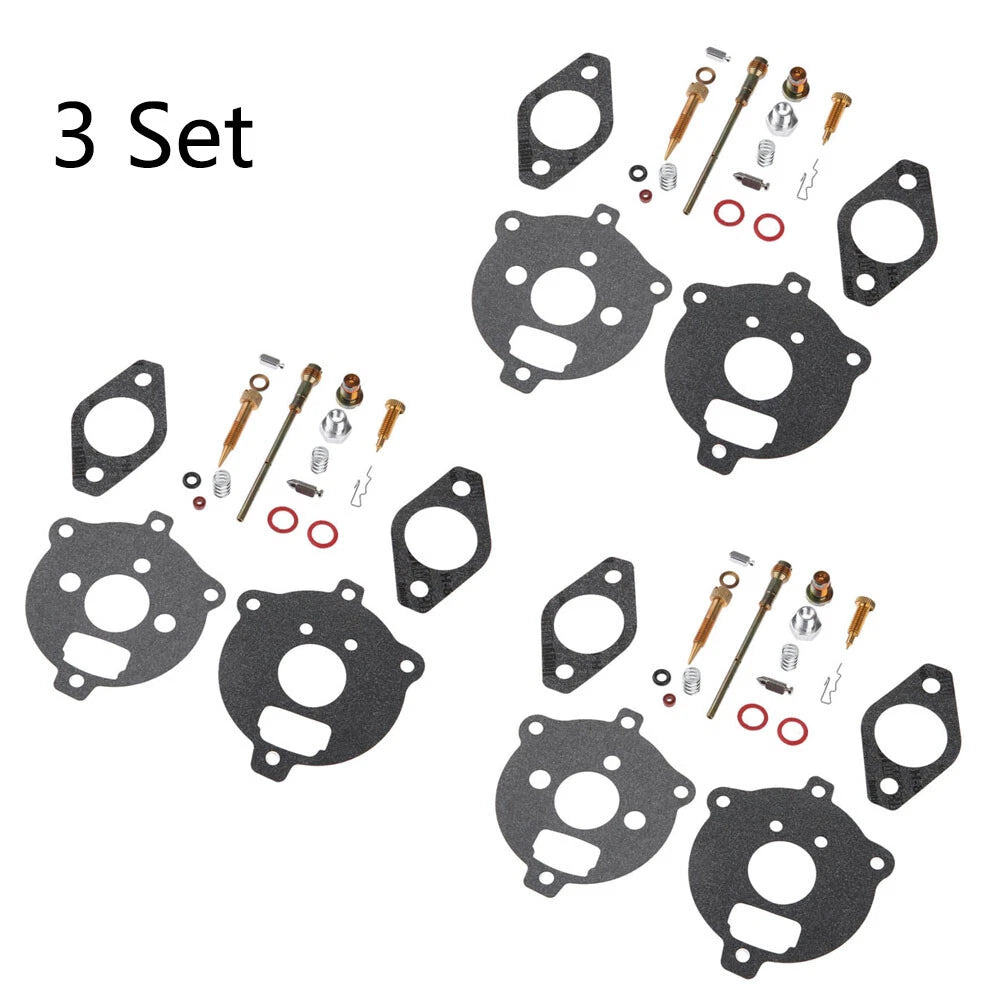 Set of 3 Carburetor Repair Rebuild Kits for Briggs & Stratton (291763, 295938, 394693)