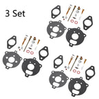 Set of 3 Carburetor Repair Rebuild Kits for Briggs & Stratton (291763, 295938, 394693)