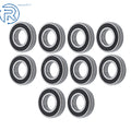 10Pcs 6208-2RS Deep Groove Ball Bearing 40mm ID 80mm OD 18mm Deep