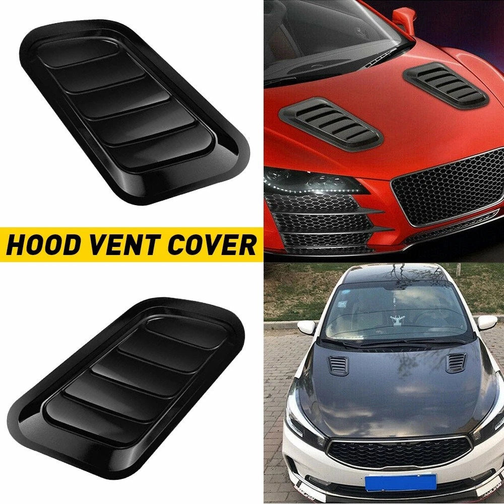 2X Air Intake Scoop Vent Covers for Universal Fit (All Models)