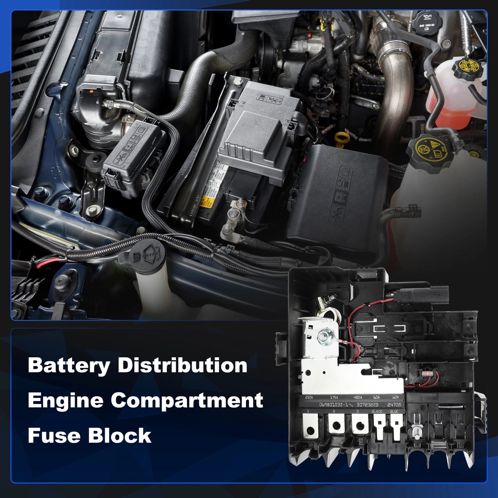 Battery Distribution Box Fuse Block for Chevy Silverado 1500, GMC (2014–2019)