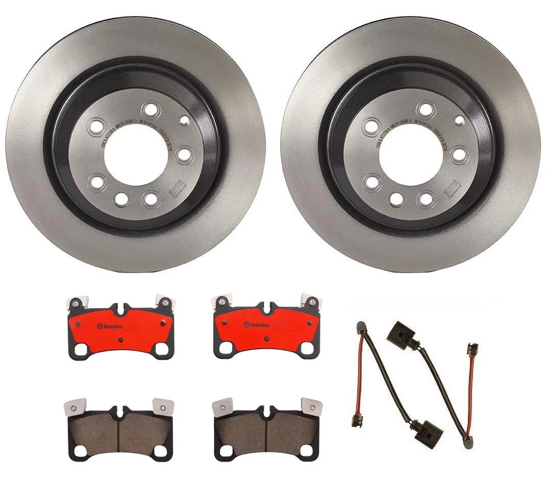 Brembo Rear Brake Kit for Audi Q7 (2010–2015) - Ceramic Pads, Sensors, 358mm Rotors