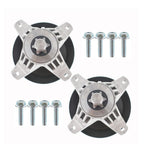 Set of 2 Spindle Assemblies with Pulley Bolt for Troy Bilt MTD