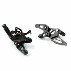 Aluminum Rearsets Footpegs Pedals for BMW S 1000 RR HP4 (2015–2018) Black T9