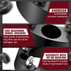 2 Inch 6x5.5 Wheel Spacers for 2002-2006 Chevy Avalanche 1500 (14x1.5)