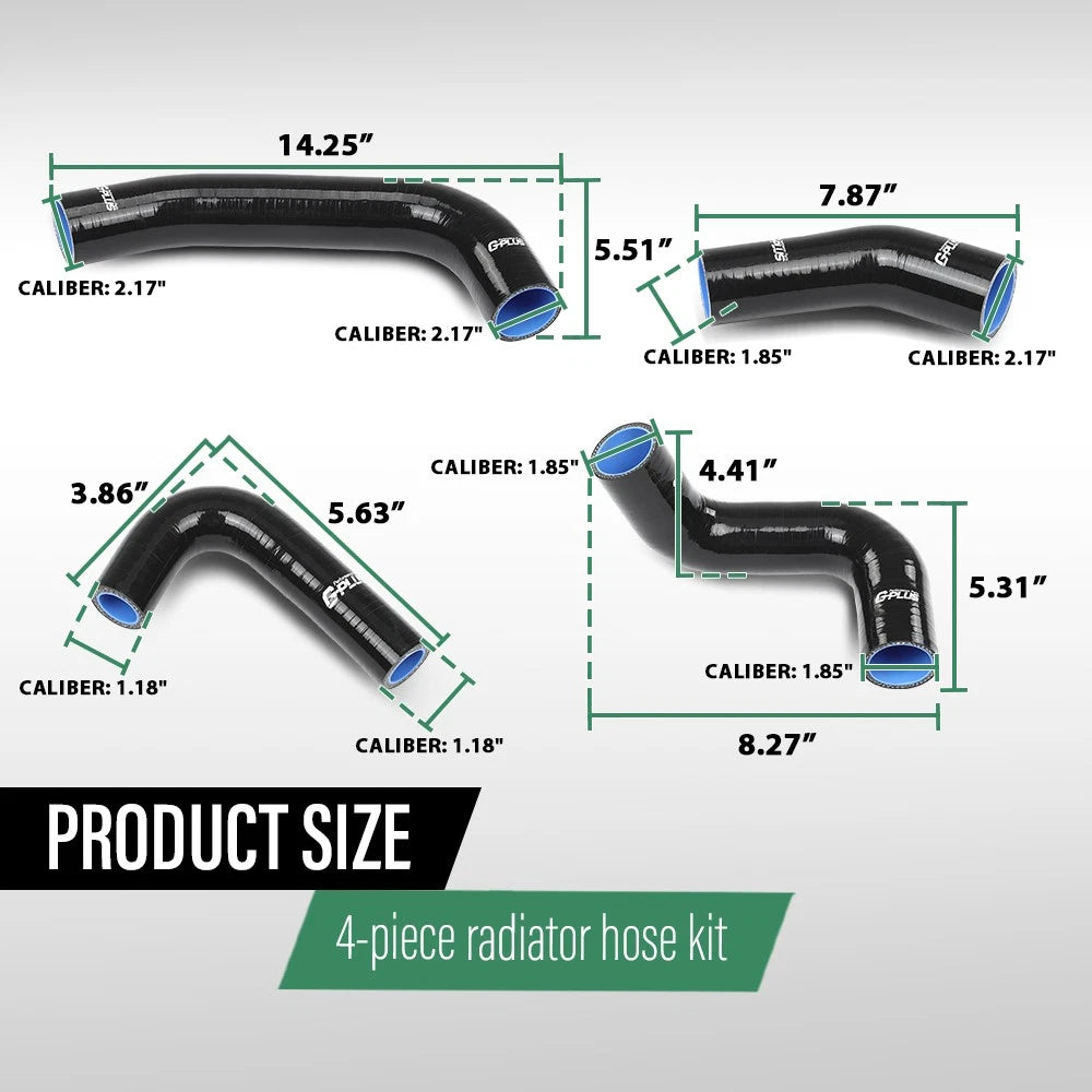 Silicone Radiator Hose for Toyota Land Cruiser (1968–1984)