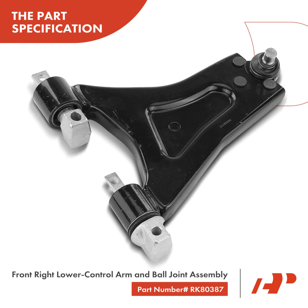 Front Right Lower Control Arm with Ball Joint for Ford Contour (1995-2000)