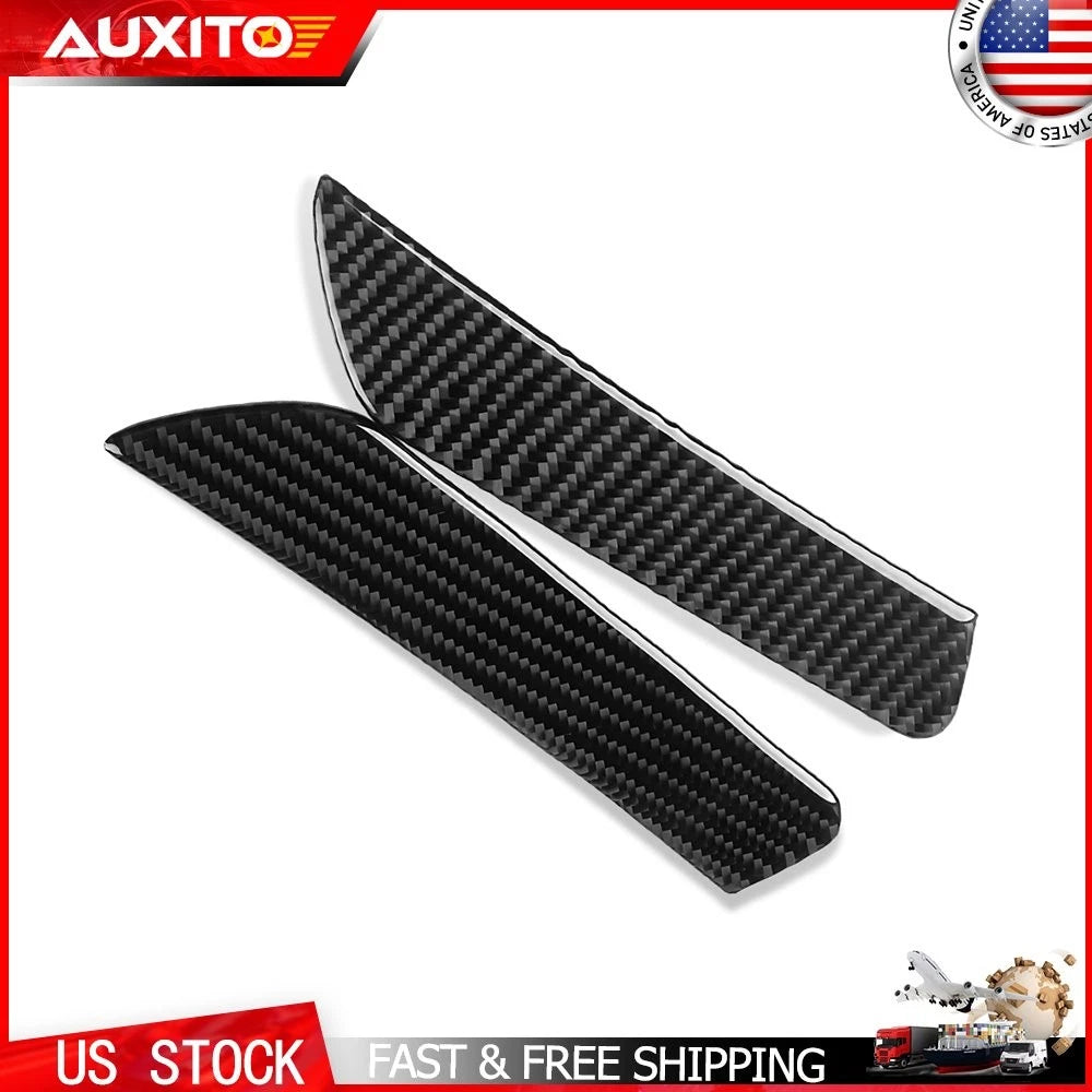 Set of 4 Black Carbon Fiber Interior Door Handle Cover Trim for Genesis Coupe (2013–2016)