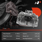 Set of 6 Rear Brake Calipers & Ceramic Pads for Ford F-350 Super Duty