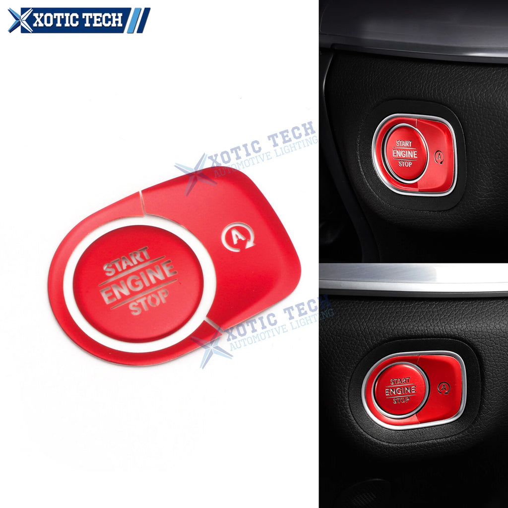 Red Aluminum Ignition Start Stop Button Switch for Mercedes GLE (2019–2025)