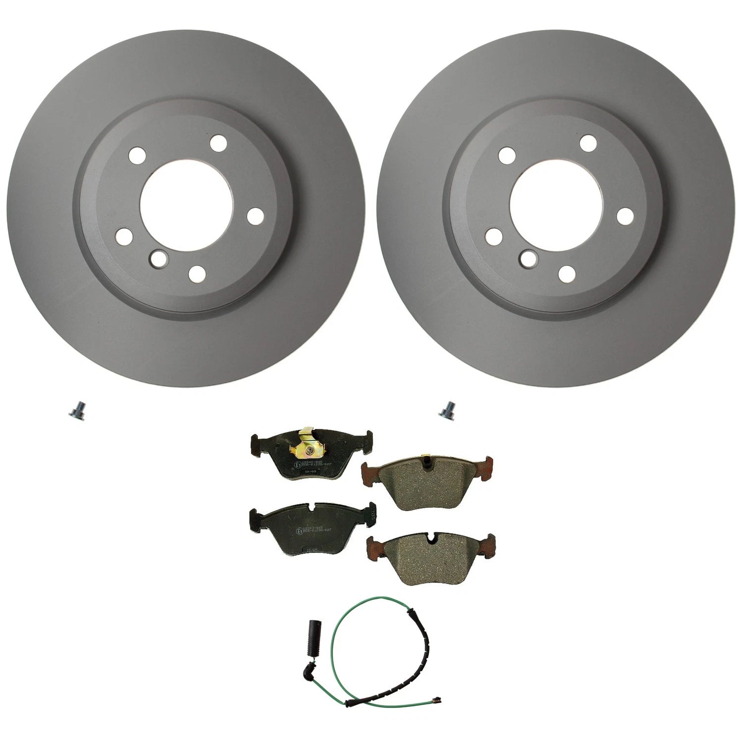 Hella Front Rotors & Low-Met Disc Brake Pad Kit for BMW E46 330Ci 330i 330xi (1998–2006)