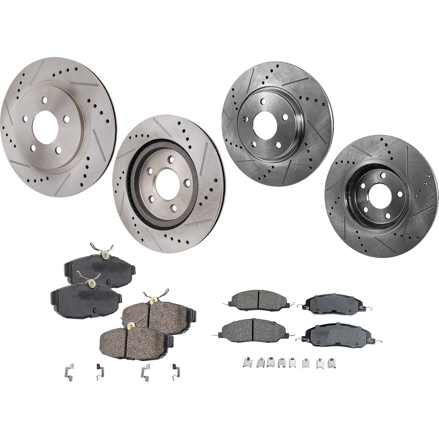 Brake Disc Rotors and Pads Kit for Ford Mustang (2005–2010)