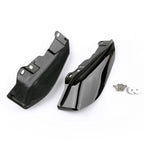 Gloss Black Mid-Frame Air Heat Deflector for Harley Road Street Glide FLHX (1997–2013)