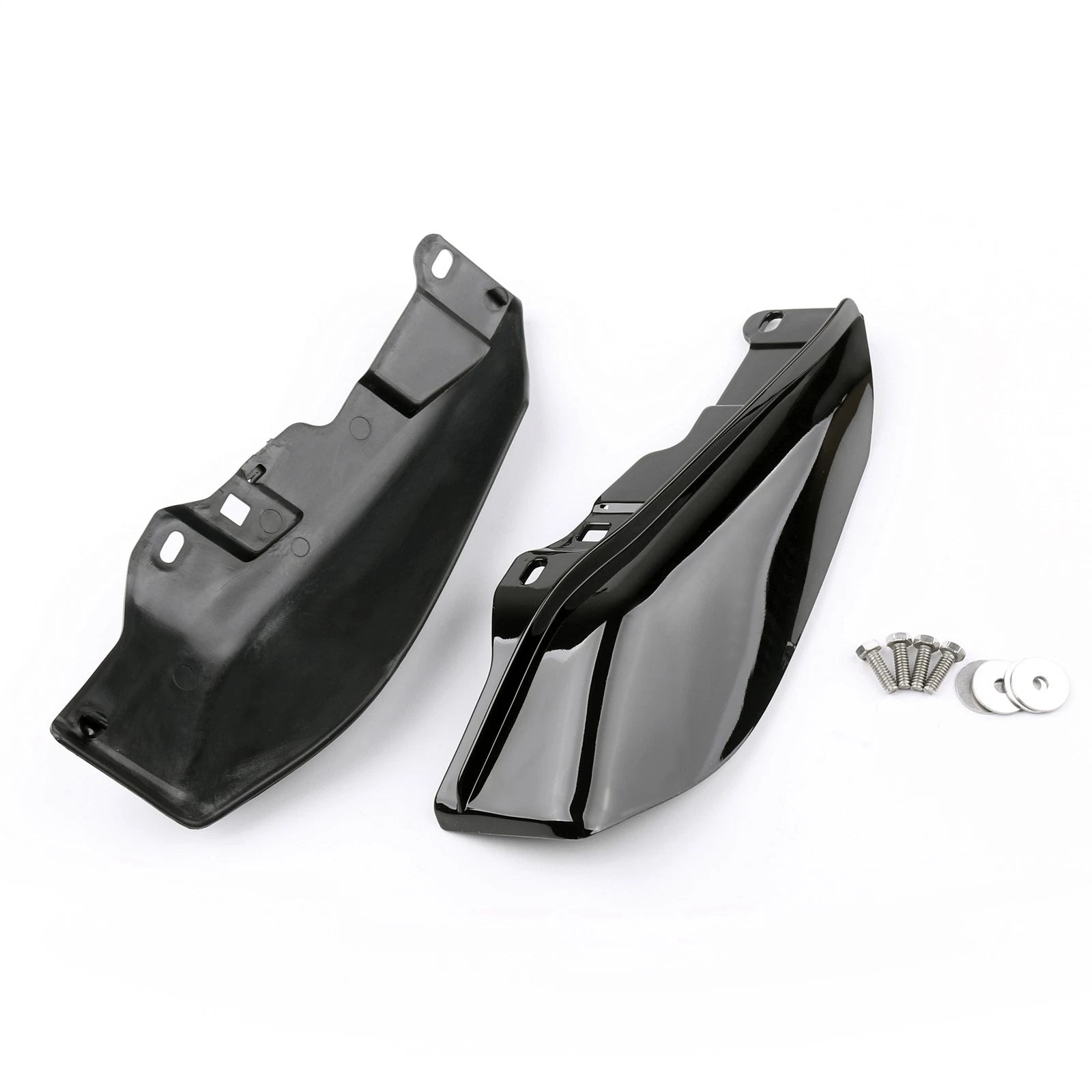 Gloss Black Mid-Frame Air Heat Deflector for Harley Road Street Glide FLHX (1997–2013)