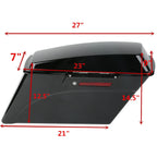 Black Hard Saddle Bags for Harley Touring Road King Glide (1994–2013)