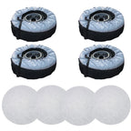 Set of 2 Tyre Bags for Gray 420D and Black 600D