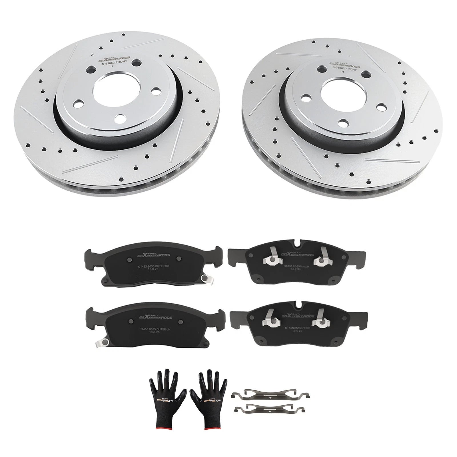 Front Brake Rotors+Brake Pads for Dodge Durango 2011-20Jeep Grand Cherokee 11-18