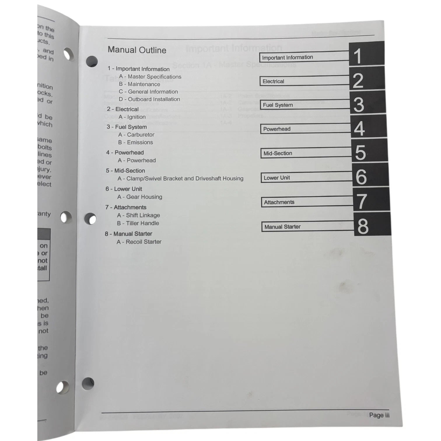 Service Manual for Mercury 90-899925 2.5/3.5 FourStroke (2007)
