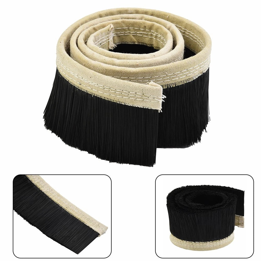 Dust Cover Brush for CNC Router (1M Length) Black Nylon