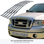 Lower Bumper Grille Insert for Ford F-150 (2006-2008) Stainless Polished