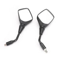 Black Rearview Side Mirrors for Suzuki GW250 Inazuma (2014–2017), DL250 V-Strom (2006–2018)