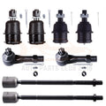 Set of 8 Suspension Front Ball Joints Tie Rod End Links for Dodge Dakota (1991–1996)
