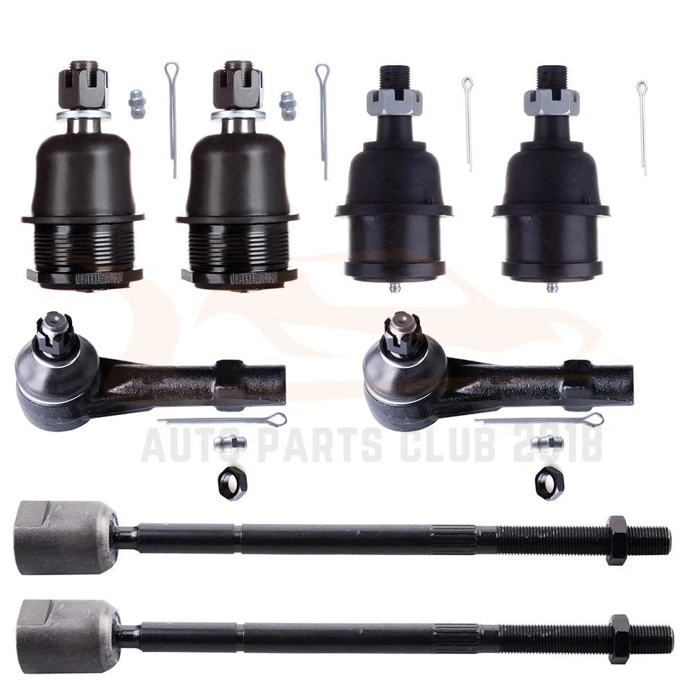 Set of 8 Suspension Front Ball Joints Tie Rod End Links for Dodge Dakota (1991–1996)