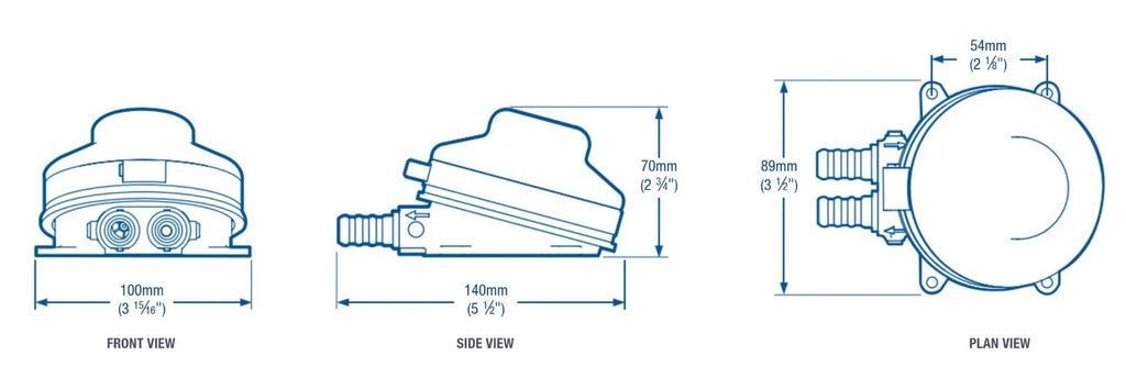 Whale Baby Foot Pump MK2 for Galley (BLA 133058, GP4618B)