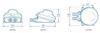 Whale Baby Foot Pump MK2 for Galley (BLA 133058, GP4618B)